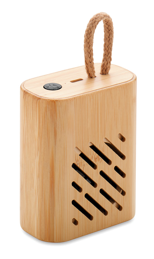 Boxă 3W wireless din bambus