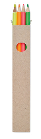 4 creioane tip marker în cutie