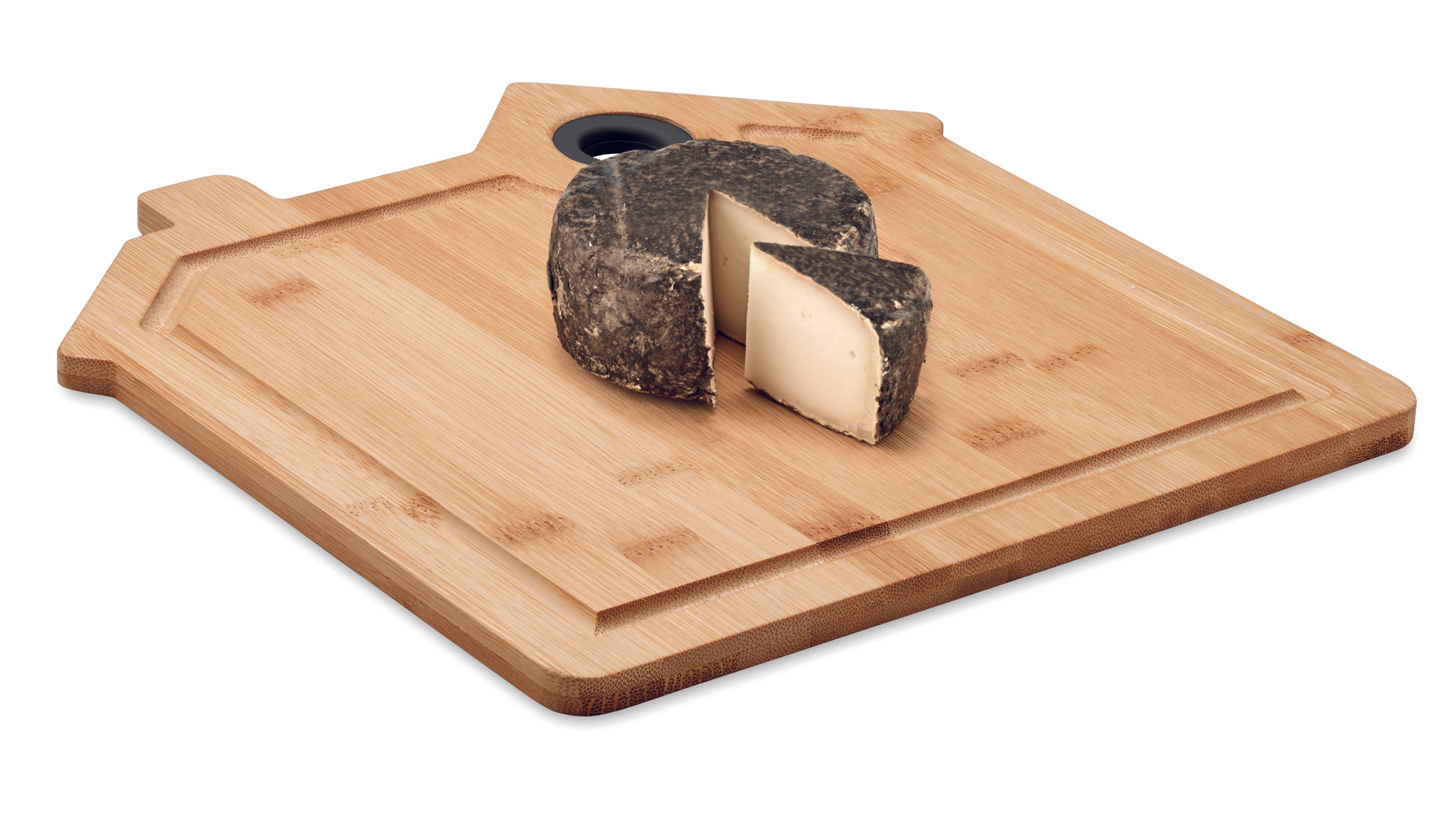 Tocător lemn in forma de casă