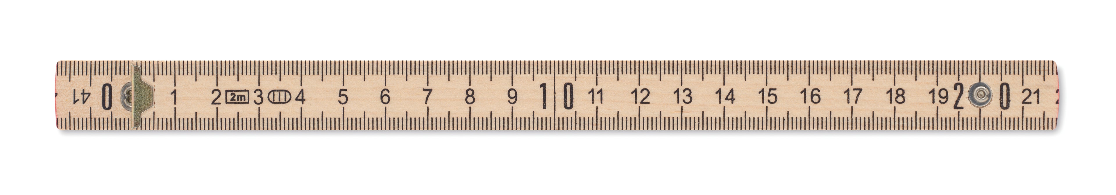 Riglă de tâmplar din lemn 2m