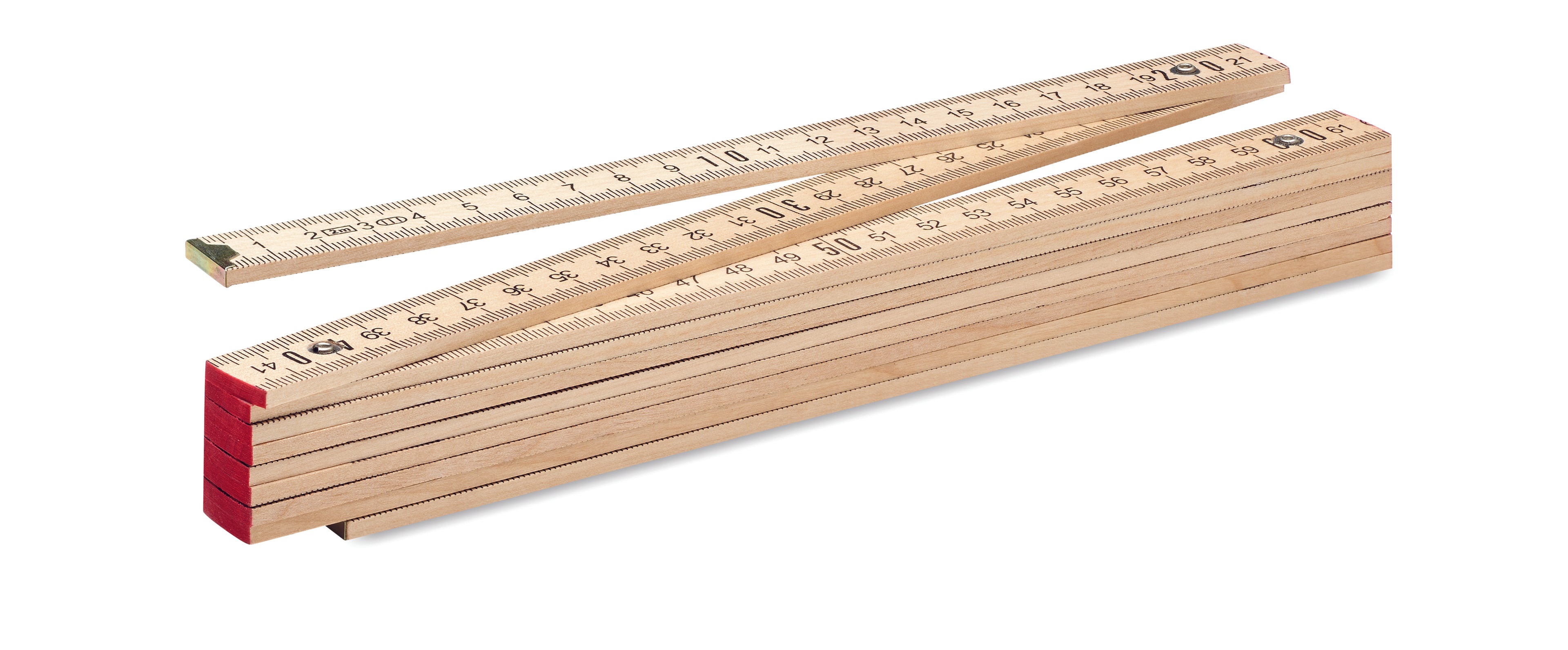 Riglă de tâmplar din lemn 2m