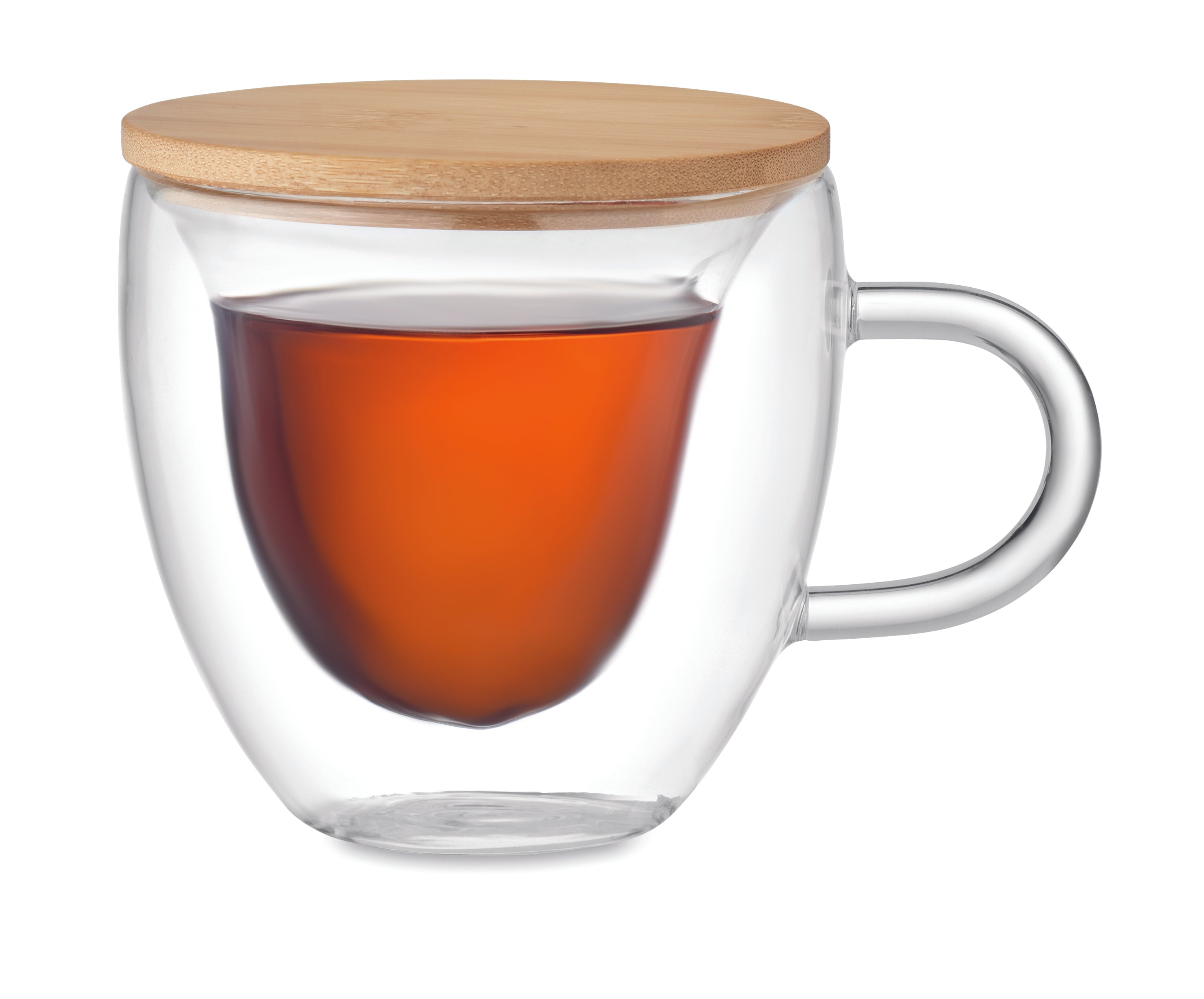 Cană borosilicată cu perete dub