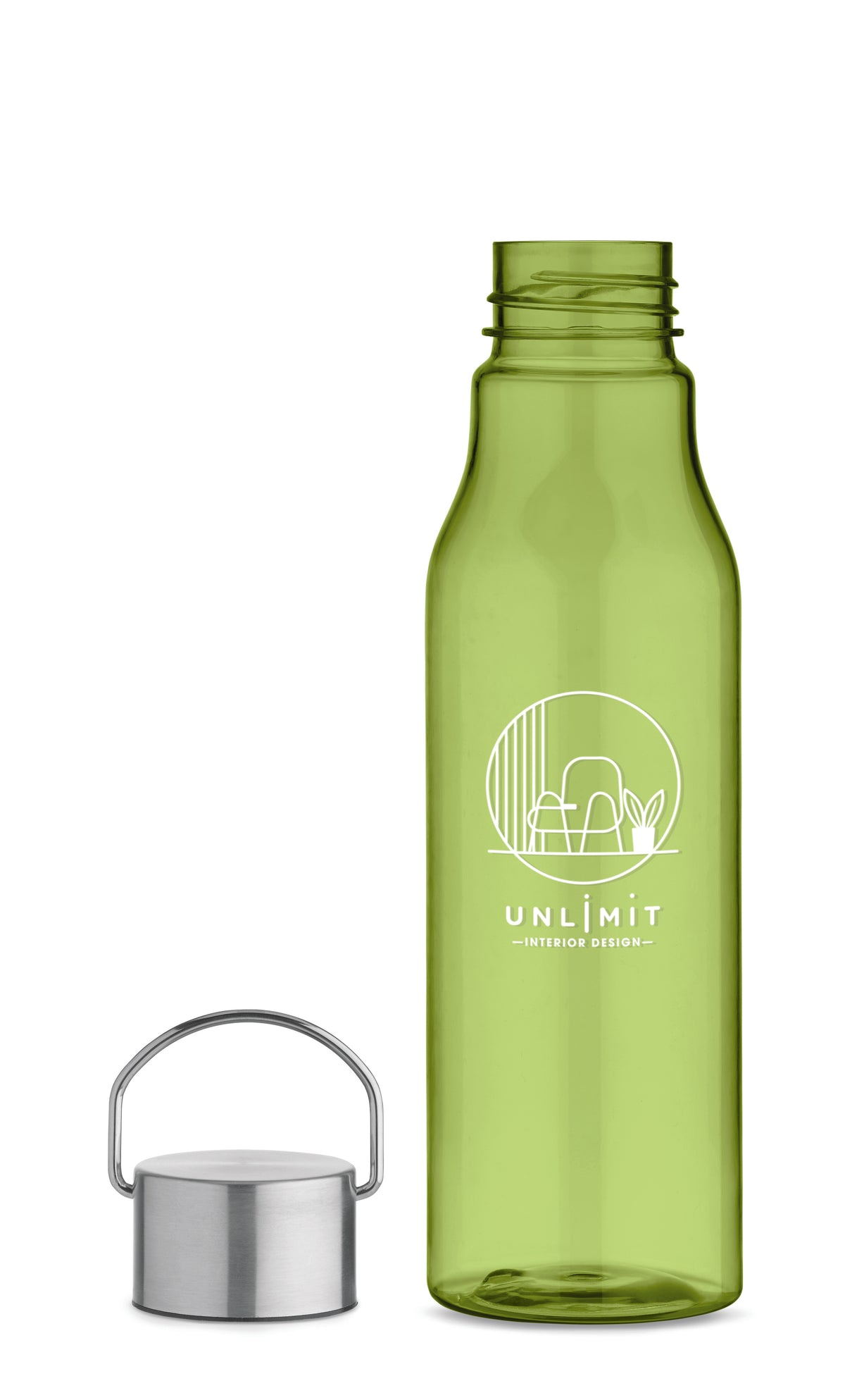 Sticlă RPET cu capac PP 600 ml