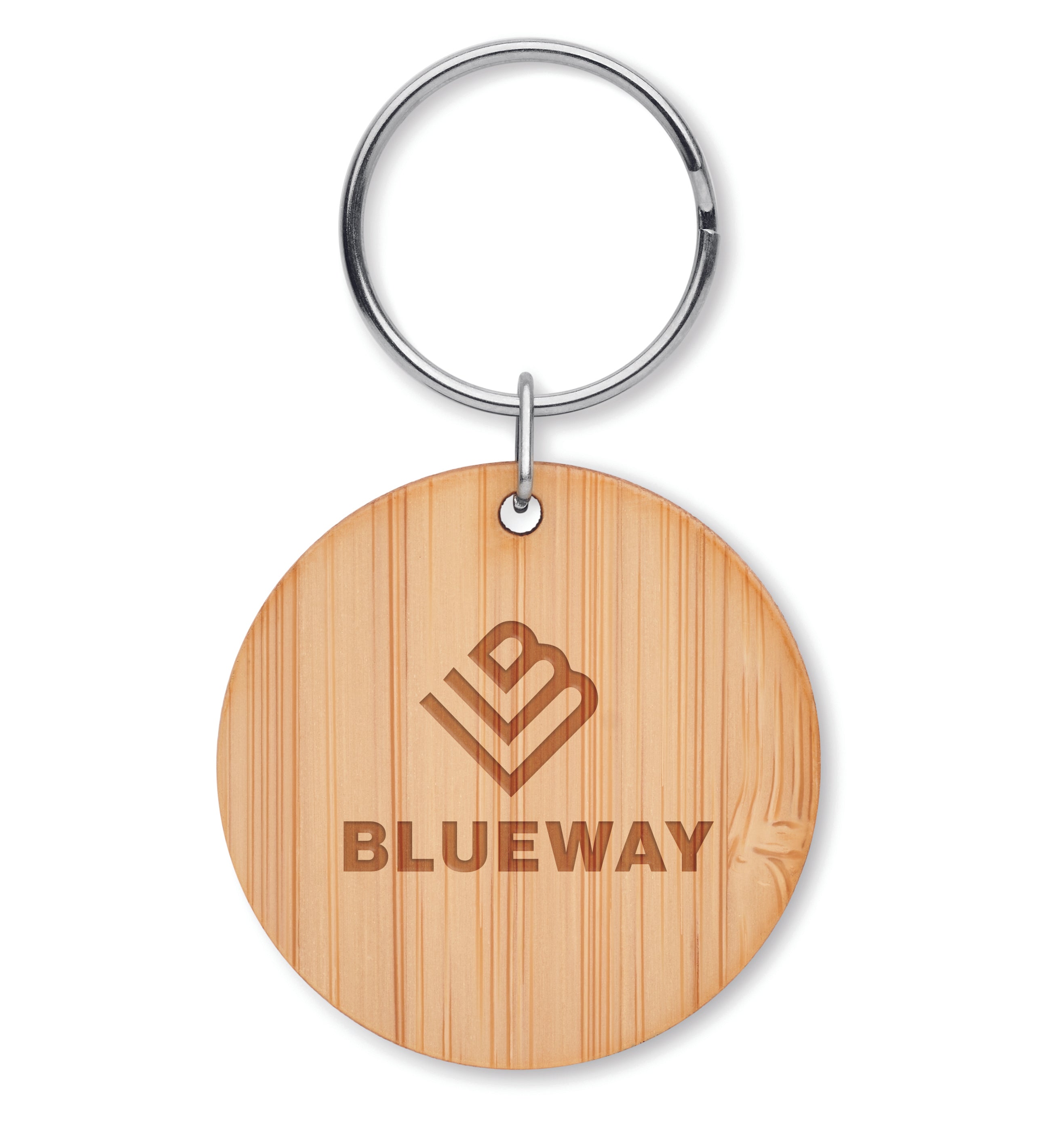 Breloc rotund din bambus