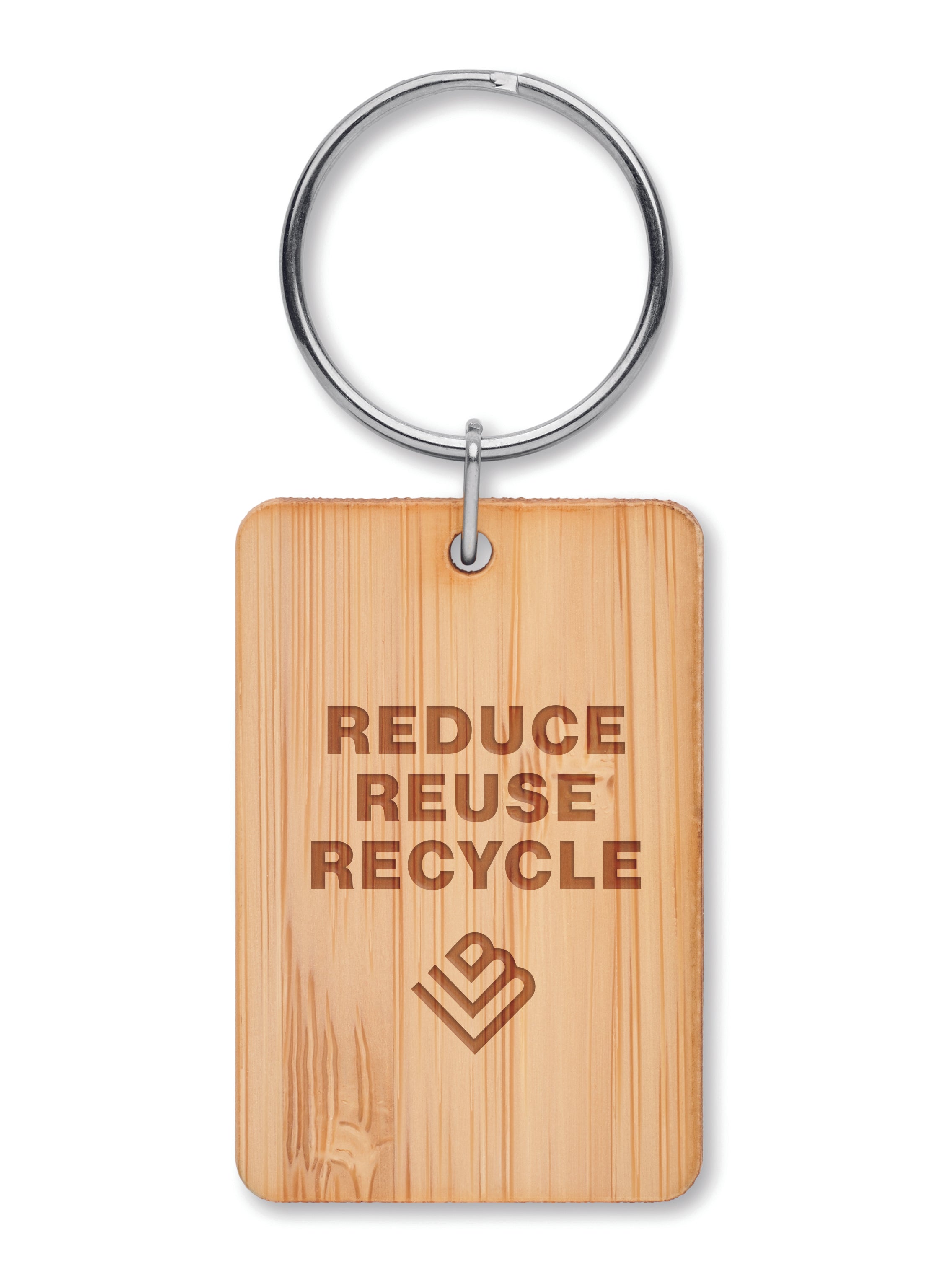 Breloc dreptunghiular din bambu