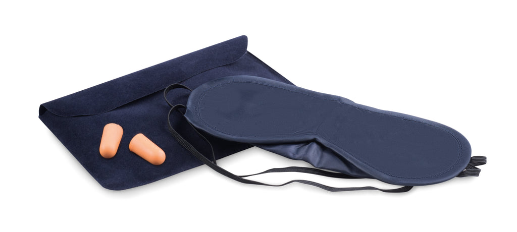 Set pernă, ochelari de noapte