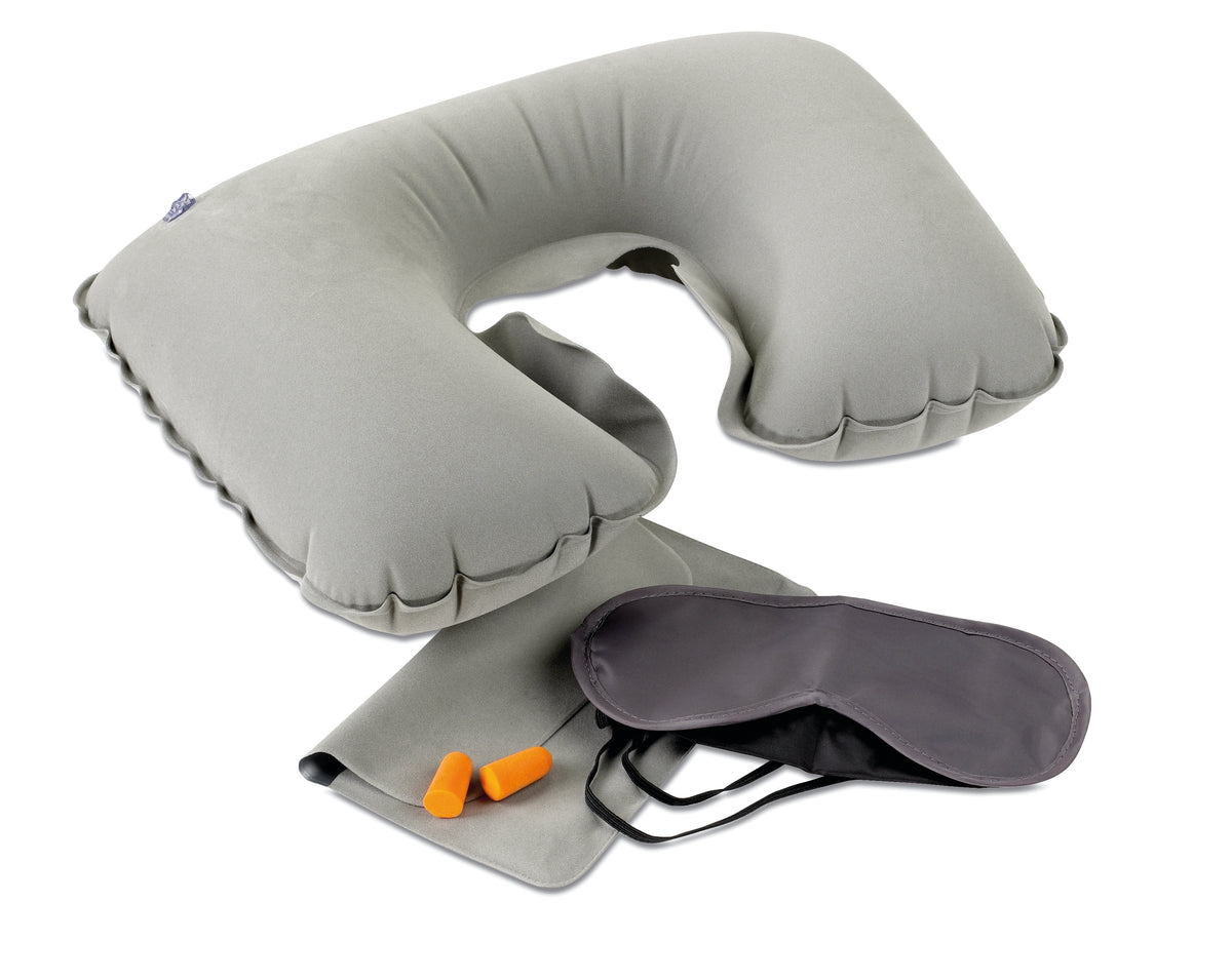 Set pernă, ochelari de noapte
