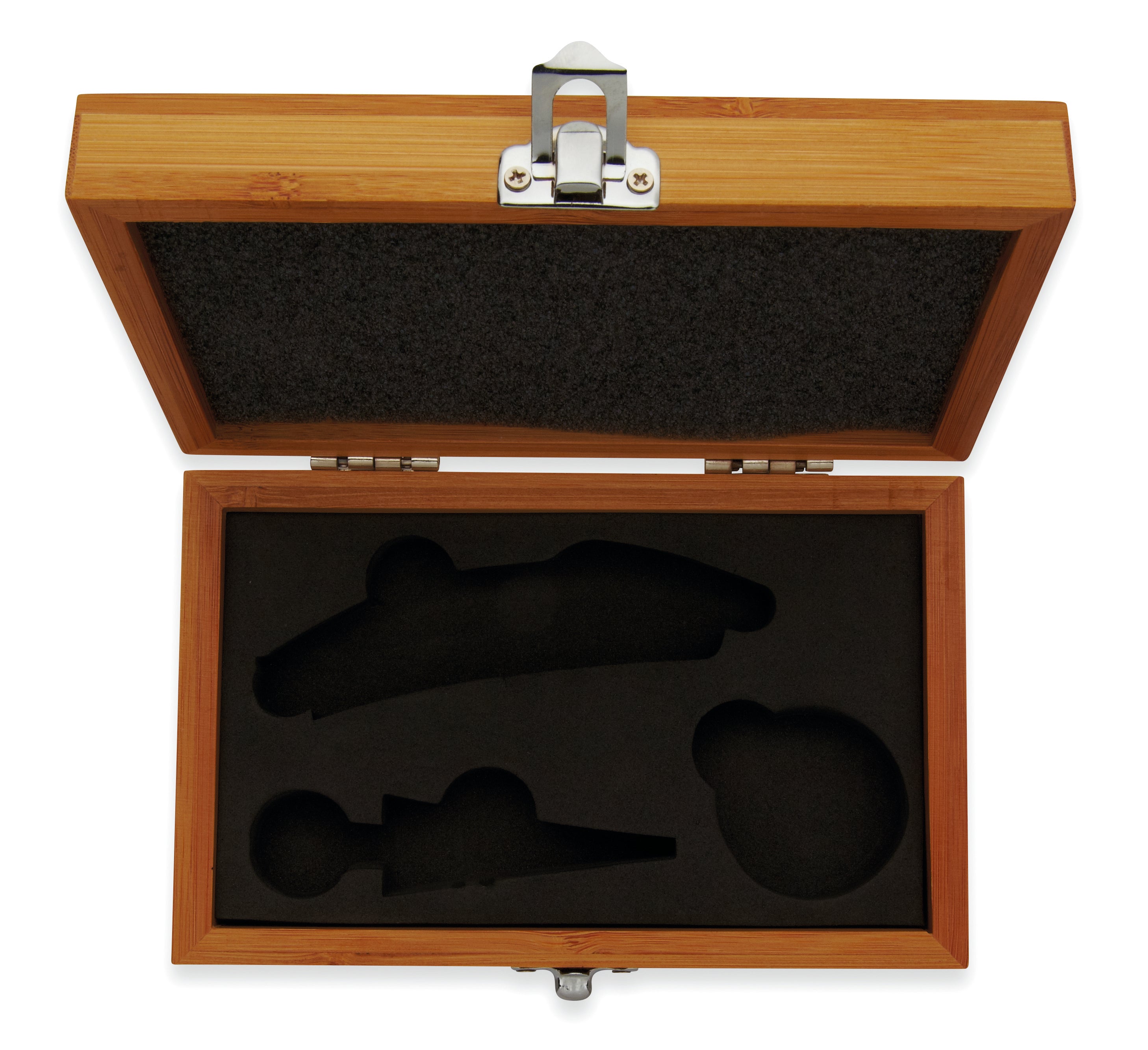 Set vin în cutie din bambus