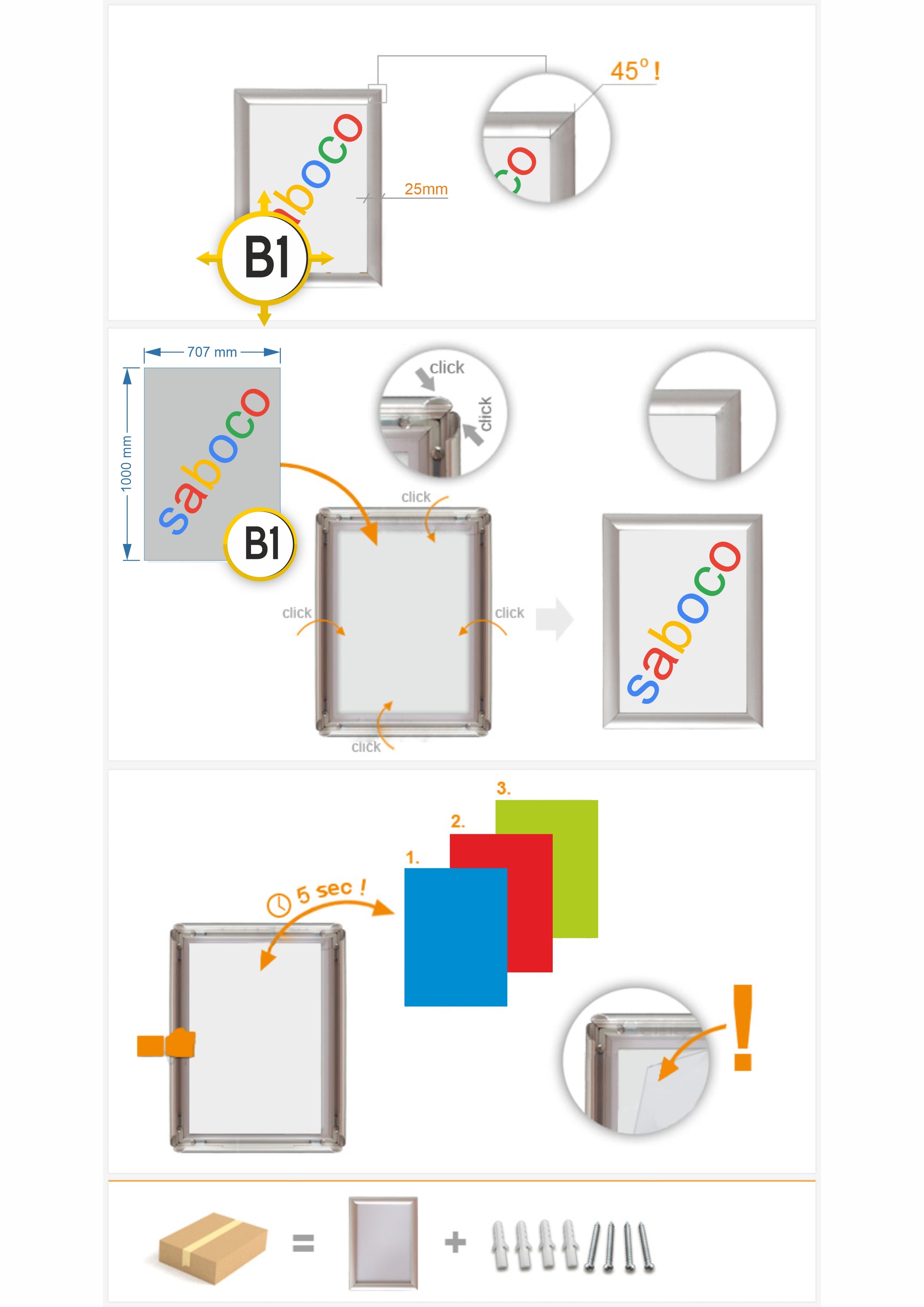 Rama Click B1 ( 707 × 1000 mm )
