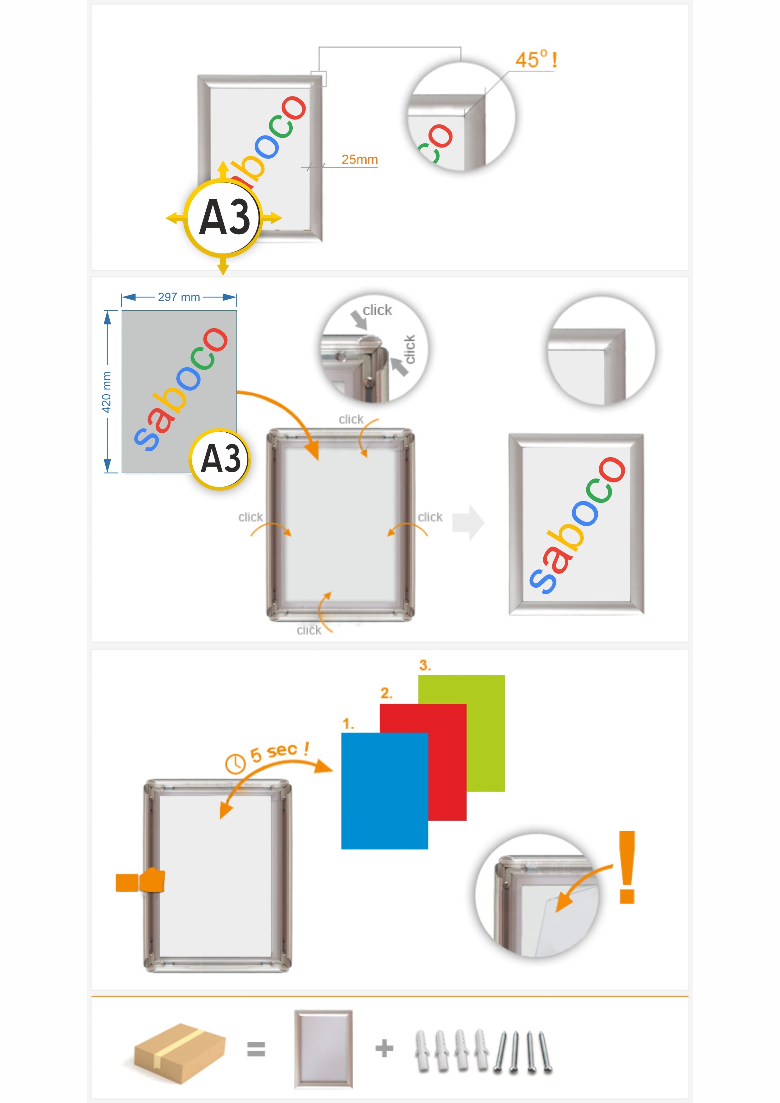 Rama Click A3 ( 297 x 420 mm )