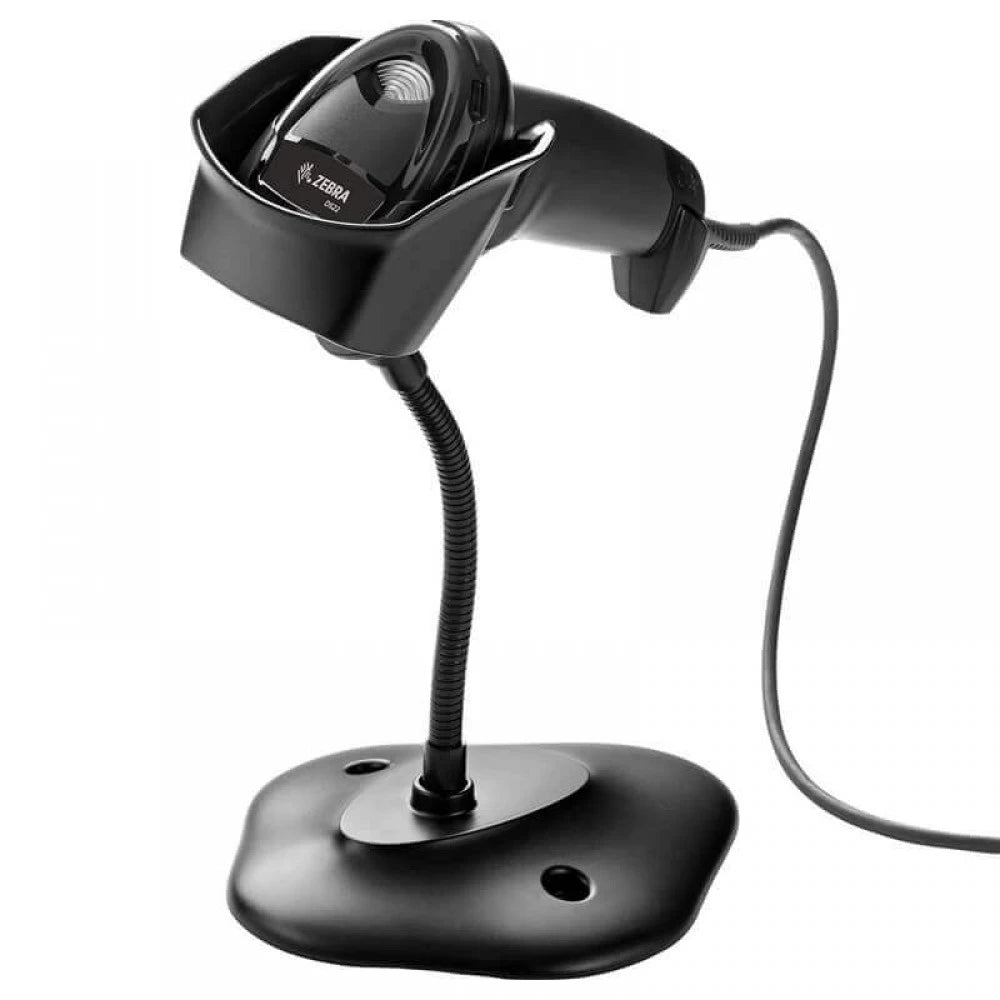 Cititor coduri de bare Zebra DS4608, 2D, Imager, USB, cu stand